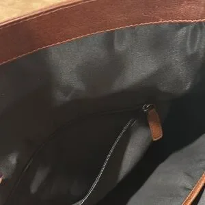 Genicci Unisex Cognac Leather Roll Top Double Buckles Backpack*NWOT Genicci | Bags | Genicci Unisex Cognac Leather Roll Top  main image 4